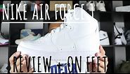 Nike Air Force 1 Hi WHITE 07 Review + ON FEET