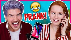 PRANK CALLING IN SICK FROM JOBS WE DON'T HAVE! w/Madelaine Petsch