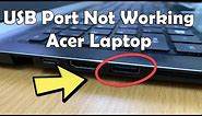 FIX: USB Port Not Working Acer Laptop | USB Not Connected In Laptop | USB Port Not Working Laptop