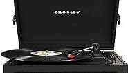 Crosley CR8017B-BK Voyager Vintage Portable Vinyl Record Player Turntable with Bluetooth in/Out and Built-in Speakers, Black