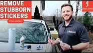 The Best Way to Remove Stickers from Auto Glass | Glass.com®