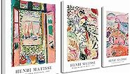 Wieco Art Canvas Wall Art 3 Piece Henri Mattise Art Abstract Colorful Matisse Posters Canvas Prints for Wall and Home Office Decorations