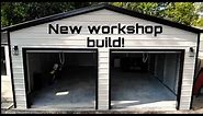 24 x 25‘ metal building, workshop, garage build installation