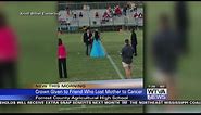 Homecoming queen gives crown to friend who lost mother to cancer
