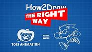 How to Draw Junio Sonic (How2Draw THE RIGHT WAY Ep. I)