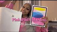 PINK IPAD 10th Generation unboxing & accessories💞