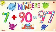Endless Numbers 97 | Learn Number Ninety-seven | Fun Learning for Kids