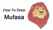 How to Draw Mufasa from the Lion King