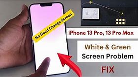 How to Fix iPhone 13 pro max Stuck on White Screen! iPhone 13 Pro Max white screen after update.2023
