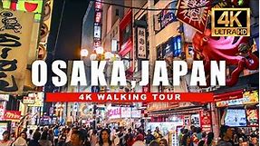 🇯🇵 JAPAN OSAKA NIGHT WALK 🐙 DOTONBORI FOOD STREET [4K HDR - 60 fps]