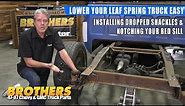 1973-87 Chevy & GMC Squarebody Truck Drop Shackle Install / How To Lower a Leaf Spring Truck