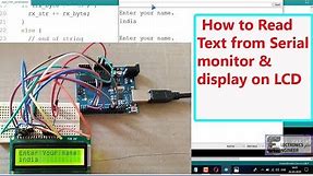How To Display Message On LCD Using Serial Monitor Of Arduino|Getting and Using Arduino Serial Input