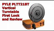 Pyle PLTT21BT Vertical Turntable First Look & Review