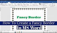 How To Create a Fancy Border in Microsoft Word