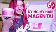 Magenta Hair Color! Pink Hair Tutorial: DIY Home Color Dye!