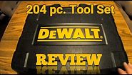 Dewalt 204 pc tool kit Review. Part# DWMT72165