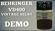 Behringer VD400 Vintage Delay Demo