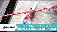 How to Tie a Cleat Hitch Knot | BoatUS