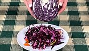 🇵🇱 Polish cuisine recipe: Unusual red cabbage salad with apricots and plums ❗️
