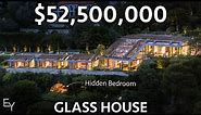 Touring a $52,500,000 BATMAN Inspired Glass and Steel Mansion
