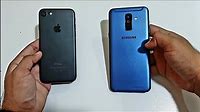 Iphone 7 vs Samsung Galaxy A6 Plus - Speed Test! (4K)