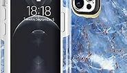 MAXCURY Designed for iPhone 12 Pro Max Case, Military Grade Shockproof Heavy Duty Blue Marble Phone Case for Men & Women, Hard Shell + Silicone Protective Case for iPhone 12 Pro Max 6.7 inch
