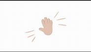 Clapping Hands Emoji Icon Full HD Animation.