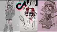 🤍🧷 ALT TIKTOK DRAWING | ALTERNATIVE TIK TOK COMPILATION 🌑🖤| goth emo aesthetics #44