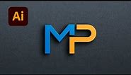 MP Logo Tutorial in Adobe Illustrator | MP Logo Creation with Illustrator Pro Tips