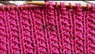 How to knit a textured stitch pattern in just two rows! - So Woolly