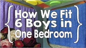 Boys' Room - How We Fit 6 Boys in One Bedroom (Large Family, Small House Organization pt. 9)