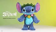Disney’s Lilo & Stitch Dancing Stitch 14-inch Feature Plush, Musical Stuffed Animals, Alien, Blue, Kids Toys for Ages 3 up