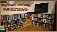 How to Make Custom DVD Shelves // Beginners Guide