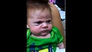Funny angry baby