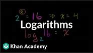 Logarithms | Logarithms | Algebra II | Khan Academy