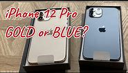 「4K」iPhone 12 Pro Gold VS Blue, Blue VS Gold, Hands-on Definitely Choose...