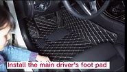 Customized Car Floor mats for Volkswagen Polo GTI/2012-2017 Year Full-Covered Interior Waterproof and Non-Slip PU Leather Protective Carpet car mats (Black Red,Polo GTI/2012-2015 Year)