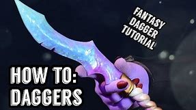 HOW TO MAKE FANTASY CRYSTAL DAGGERS (Prop dagger tutorial)
