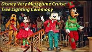 NEW Mickey and Friends Tree Lighting Ceremony on the Disney Dream - Very Merrytime Cruise 2023