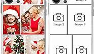 Personalized Multiple Pictures/Photos Customized Gift Custom Phone Case for iPhone 15 14 13 Pro Max Mini 12 11 Samsung Galaxy S23 S22 S21 S20 FE Ultra Plus A14 A54 A53 A03S A13 A51 Clear