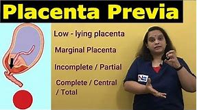 Placenta Previa | APH | Antepartum Hemorrhage-Types, Risk factors, Signs, Symptoms | Nursing Lecture