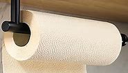 Taozun Black Paper Towel Holder - Under Cabinet Paper Towel Rack Self Adhesive Paper Towel Bar for Kitchen, SUS304 Stainless Steel Wall Mount