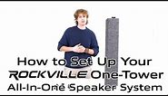 How To Set up Your One-Tower All-In-One Tower Bluetooth Speaker System with HDMI/Optical/RCA inputs