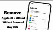 Remove Apple iD - Signout Apple iD -From iPhone 8/X/Xr/Xs/11/12/13/14 Without Password Any IOS