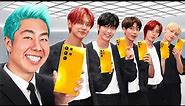 I Surprised TXT With A Custom Samsung Galaxy Mural!