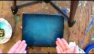 How to paint a DARK turquoise background