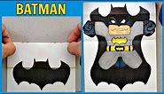 DIY How to draw Batman FOLDING SURPRISE DRAWING ( Ep 3 )