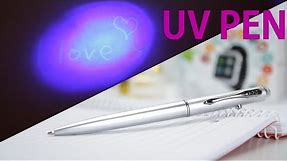 UV pen with invisible ink