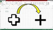 How to change or remove plus sign cursor in excel