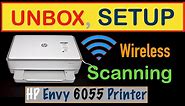 HP Envy 6055 SetUp, Unboxing, Wireless Scanning, Install SetUp Ink, Review !!